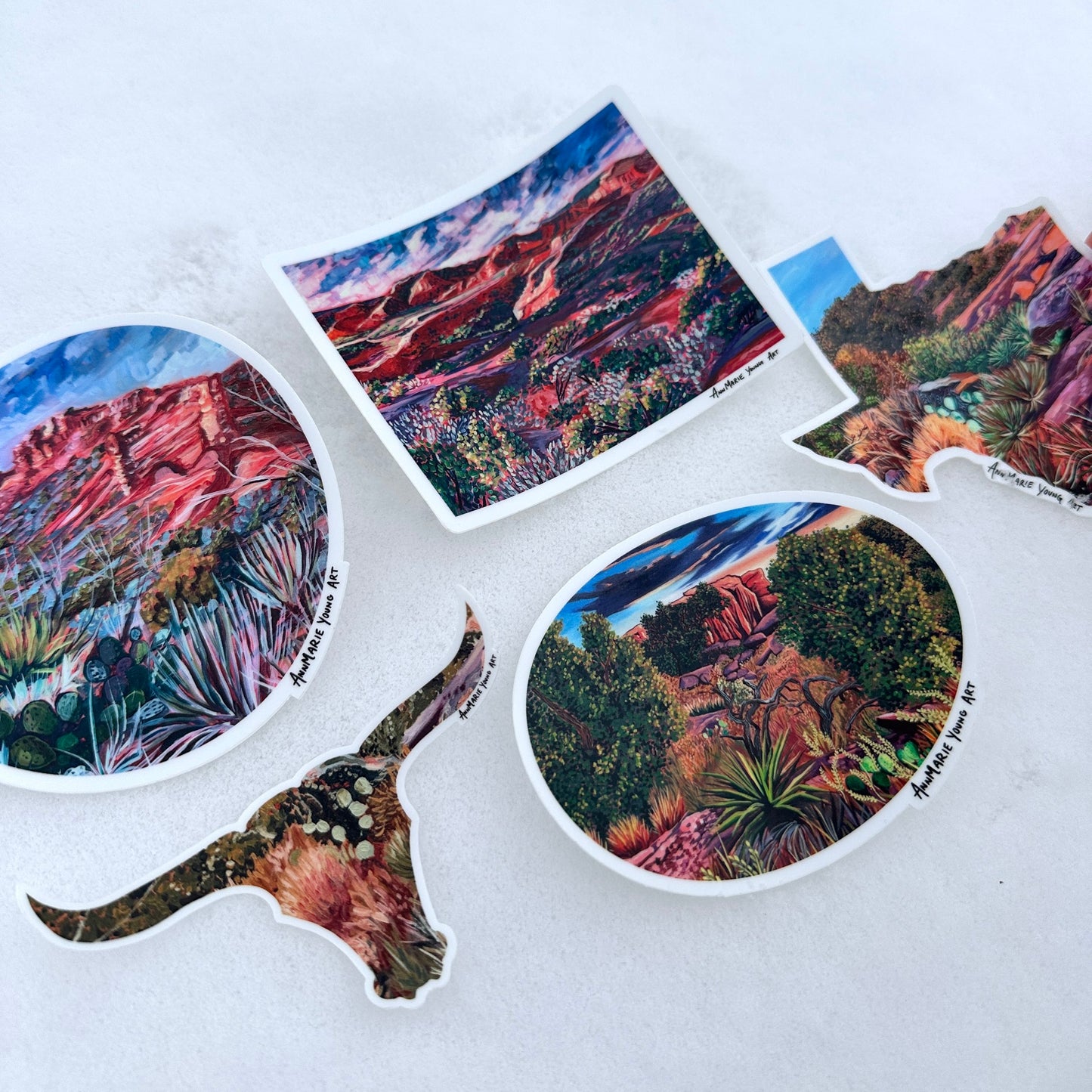 Texas Stickers - Pack of 5