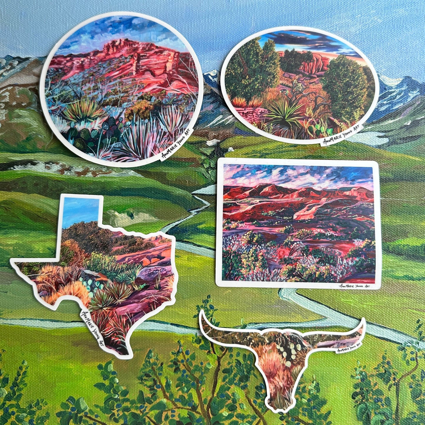 Texas Stickers - Pack of 5